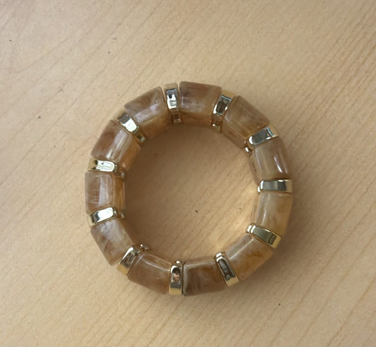Brazalete Café y Dorado