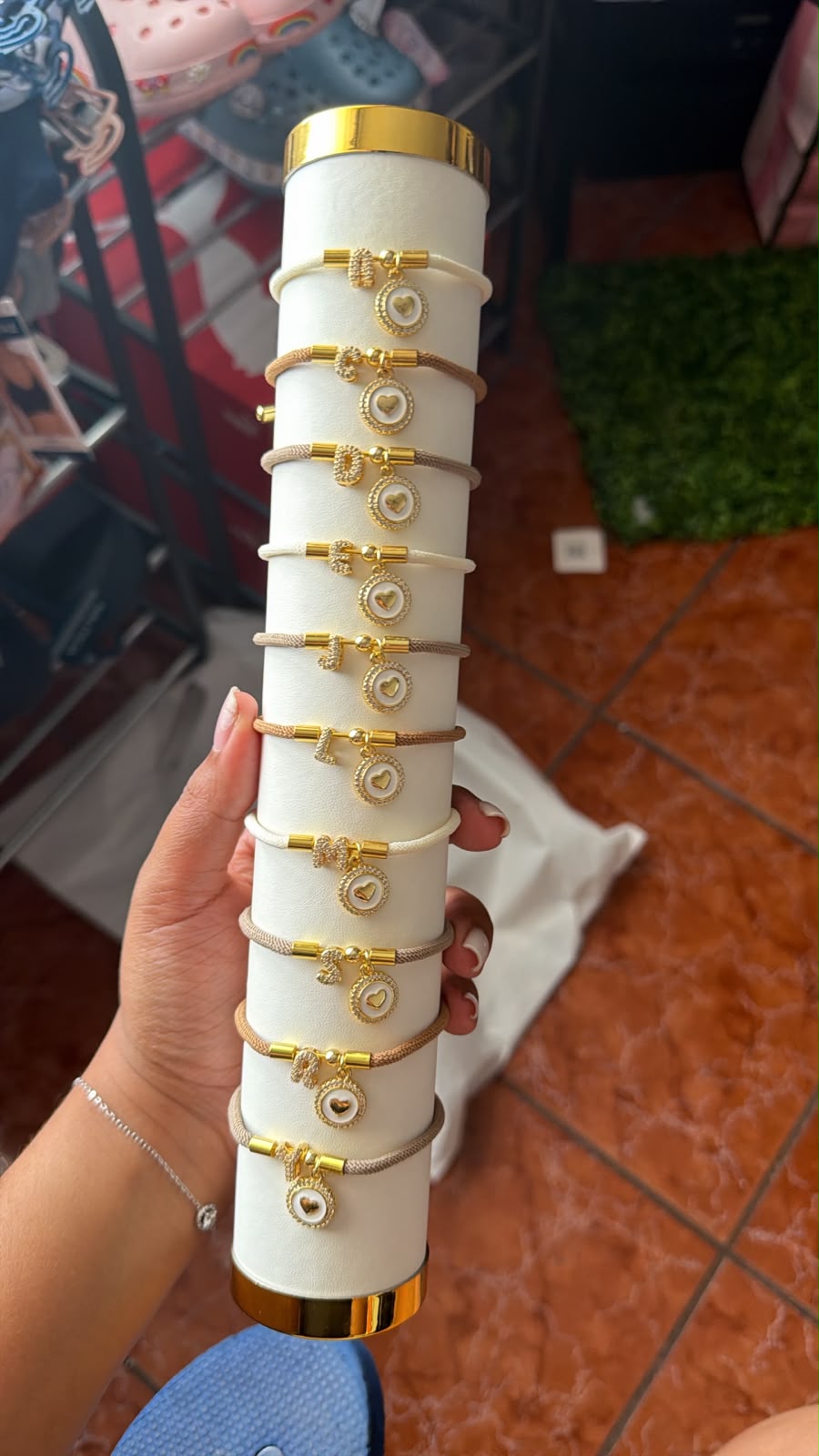 Pulsera de Inicial y Corazon